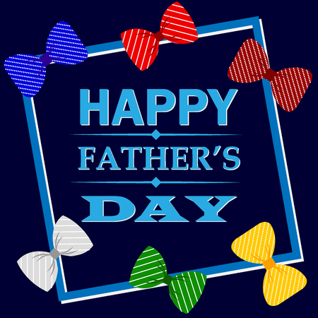 Fathers day congratulation card. Vector illustrationのイラスト素材