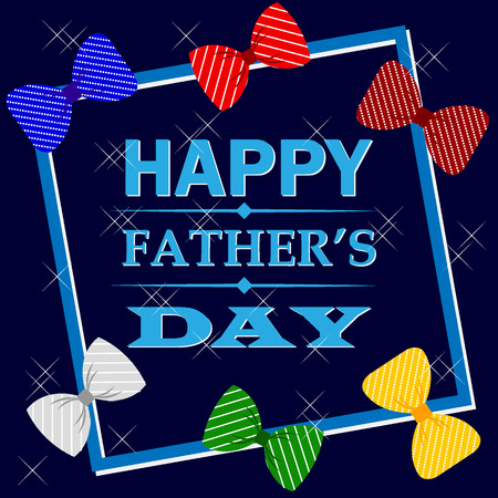 Fathers day congratulation card. Vector illustrationのイラスト素材