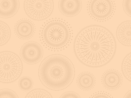Seamless pattern with mandalas. Modern Ñhinese, oriental pattern for the decoration of greeting card, invitation, background, banner to celebrate the Chinese New Year or another oriental holiday.のイラスト素材