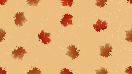 Seamless autumn pattern.  Ideal for wallpaper, gift paper, pattern fill, web page background, autumn greeting cards.のイラスト素材