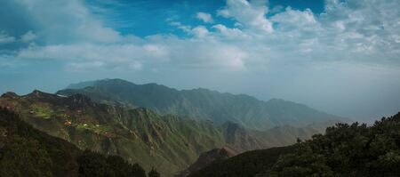 Panorama of Anaga Mountains on Tenerife Island, Spain, travel concept