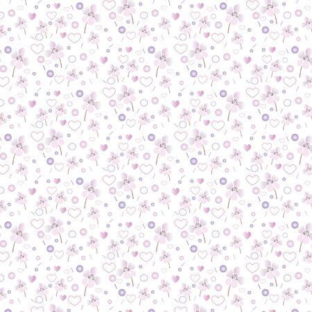 spring wallpaper with flowersのイラスト素材