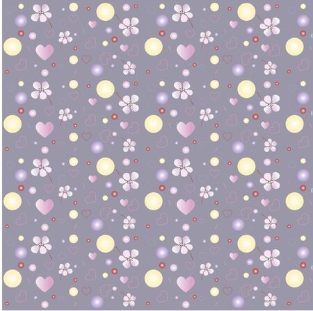 spring wallpaper with flowersのイラスト素材