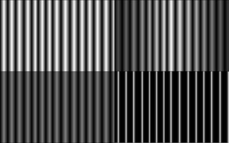 Texture consisting of a metal tube. Four different iron bars.のイラスト素材