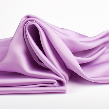 Smooth elegant lilac silk or satin luxury cloth texture can be used as abstract background. 3d renderingの素材