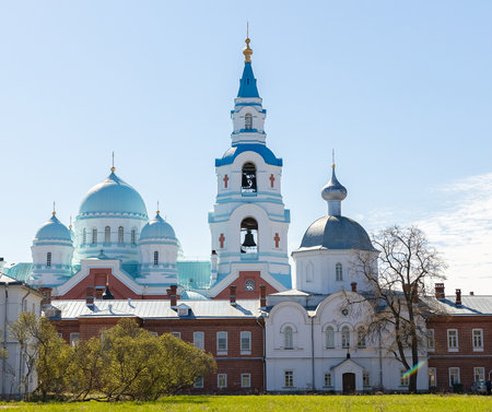View of the Assumption Cathedral in Yaroslavl, Russia.の写真素材