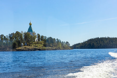 Church of the Intercession on the Nerl River, Russia.の写真素材