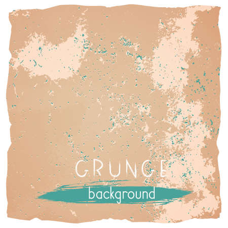Vector vintage background with torn edges. Grunge texture of old paper.のイラスト素材