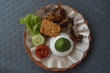 Ayam bakar Traditional Indonesian chicken grilledの写真素材