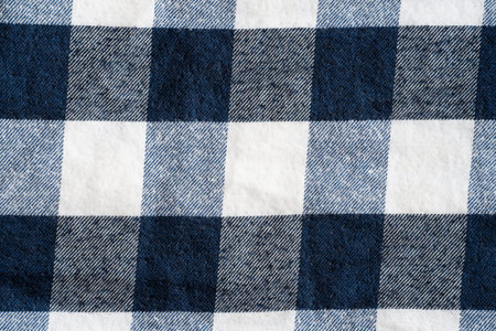 Blue and white checker pattern textile background