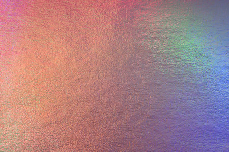 Iridescent holographic foil background. Soft pastel colors backdrop. Trendy creative gradient.の写真素材