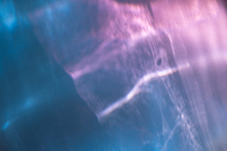 Abstract pink and blue water ripple texture overlay. Summer copy paste background