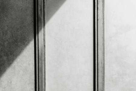 textured background with plank molding and shadow color of cloud whiteの写真素材