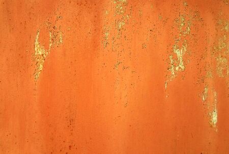 Grungy, Rusty, Weathered and Worn Painted Metal Textured Background with Scratches and Spots. Old...