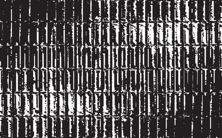 Uneven black and white texture vector. Distressed overlay texture. Grunge background. Abstract textured effect. Vector Illustration. Black isolated on white background.のイラスト素材