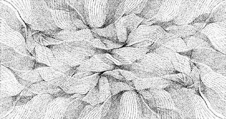 Monochrome texture composed of irregular graphic elements. Distressed uneven grunge background....