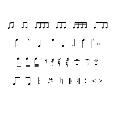 Music notes on a white background vector illustration.のイラスト素材