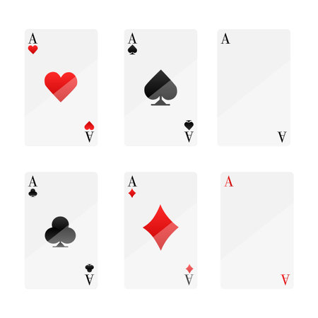 cards for playing poker and casino. Vector illustrationのイラスト素材