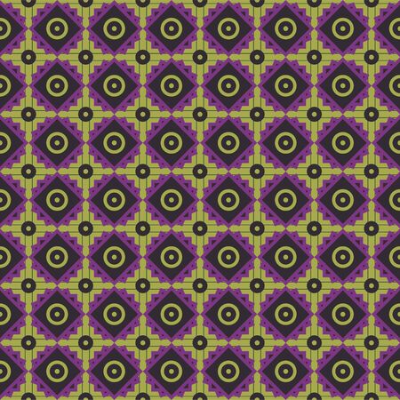 Yellow and purple seamless patternのイラスト素材