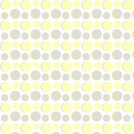 Yellow gray dots patternのイラスト素材