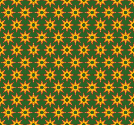 Sun flowers seamless patternのイラスト素材