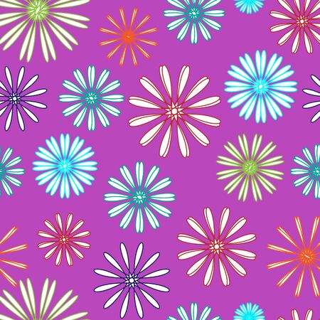 Flower seamless patternのイラスト素材
