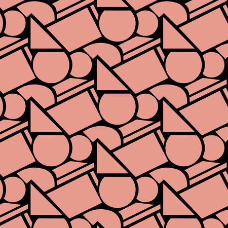 Pastel geometric patternのイラスト素材