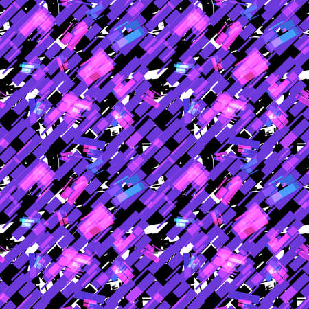 Abstract seamless pattern with small bright paper piecesの写真素材