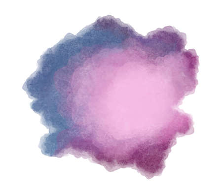 Purple abstract watercolor stain. Vector illustration. Abstract colorful watercolor background.のイラスト素材