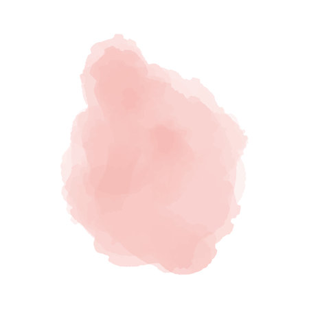 Blush pink watercolor stains Paint stropke. Abstract pink watercolor hand painted on paper.のイラスト素材