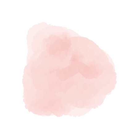 Blush pink watercolor stains Paint stropke. Abstract pink watercolor hand painted on paper.のイラスト素材