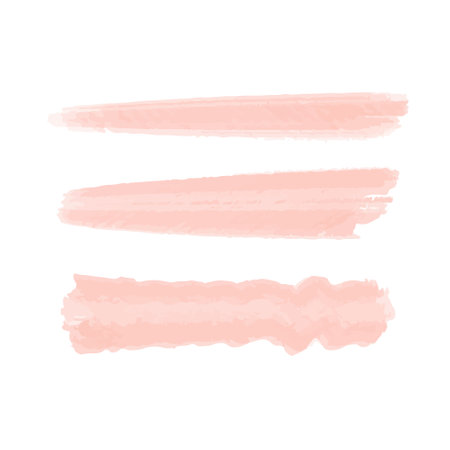 Vector Pink watercolor wet wash splash.のイラスト素材