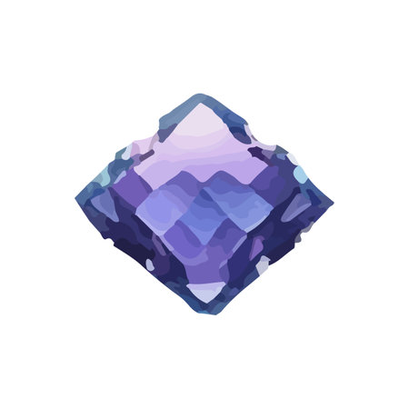 Gem Cartoon jewelry stone for game achievement and currency, icon of colored shiny crystal.のイラスト素材