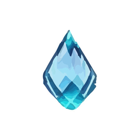 Crystal gems, vector gemstone and jewel icon. Isolated cartoon mineral, crystal and gemstone.のイラスト素材