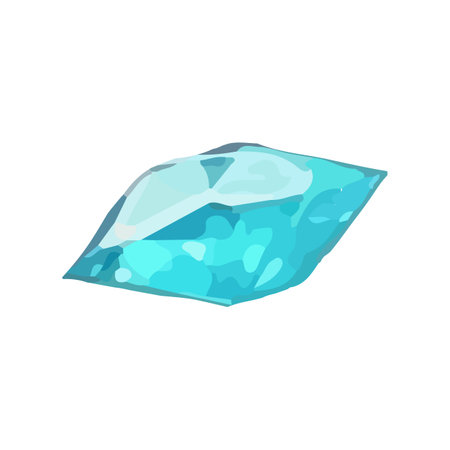 Blue Diamond isolated on White Backgroundのイラスト素材