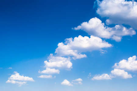 Summer bluer sky with beautiful clouds