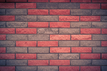 Brick wool background. Facing brick grey and red. image is tinting