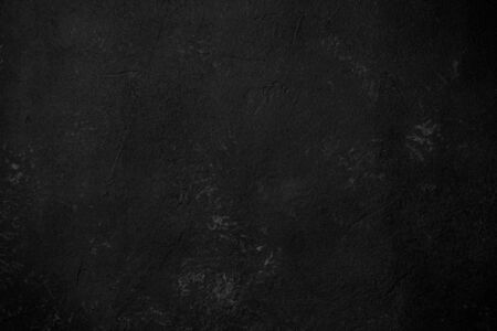 Black Background for design. Empty black stone rock surface texture.の写真素材