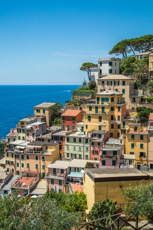 Riomaggiore Village, Cinque Terre Coast,  Italy.の写真素材