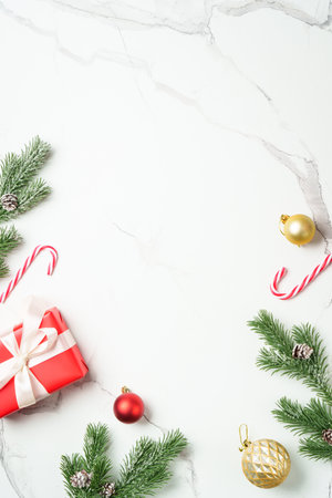 Christmas greeting card on white background.の写真素材