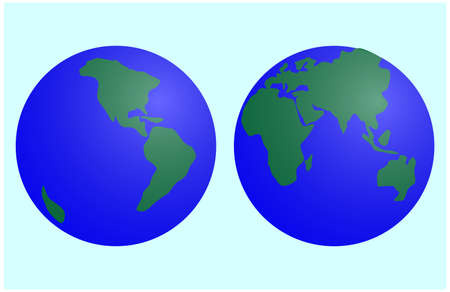 earth globe vector illustrationのイラスト素材