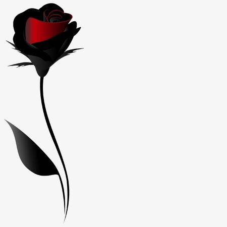 Floral background with rose, design element.のイラスト素材