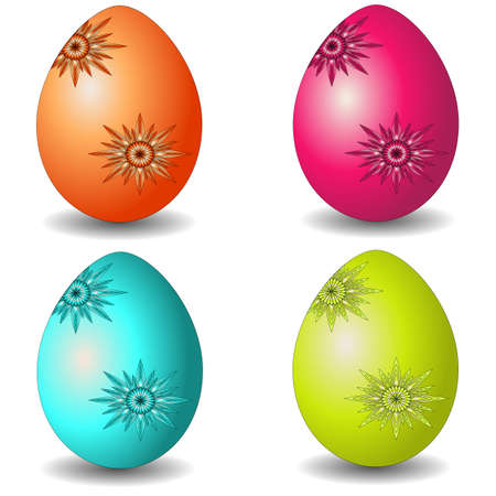 Easter eggs.のイラスト素材
