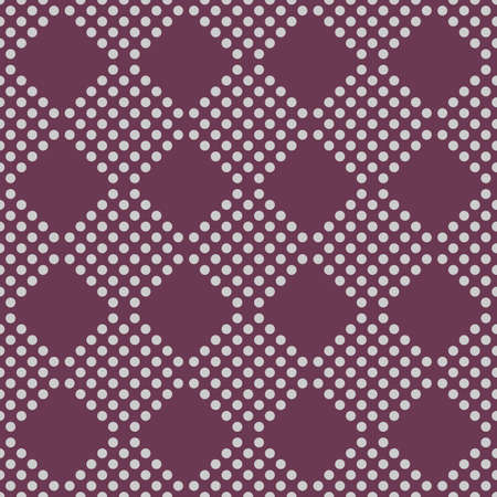 Seamless pattern. Repeating geometric tiles with dots.