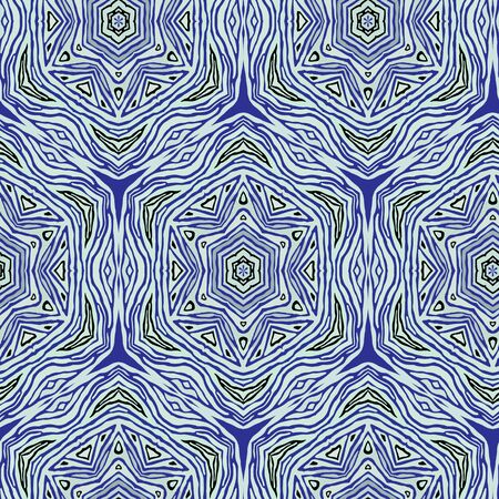 seamless pattern of colorful abstract mandala shapesのイラスト素材