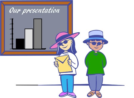 our presentationのイラスト素材