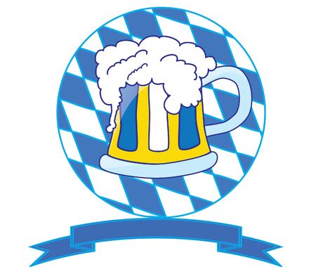 bavarian beer symbolのイラスト素材