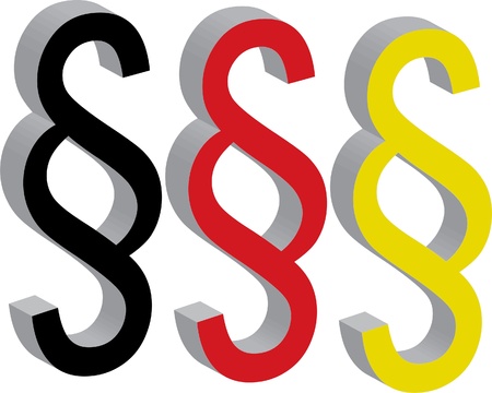 german law symbolのイラスト素材