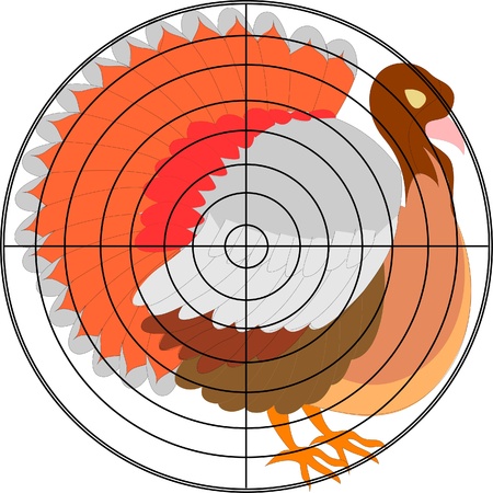 turkey shootb at thanksgivingのイラスト素材