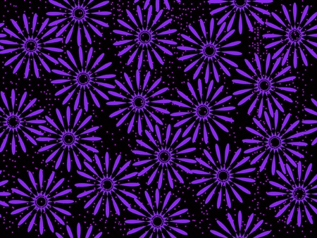 Vector adecorative flower background without  seamのイラスト素材